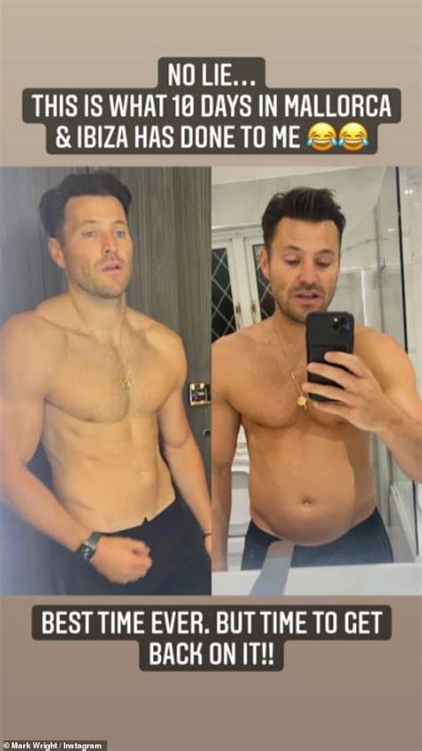 Mark Wright Shows Off His Bloated Stomach In Reverse Body