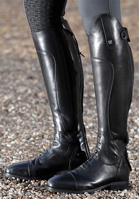Premier Equine Dellucci Ladies Long Leather Field Riding Boot Nvs