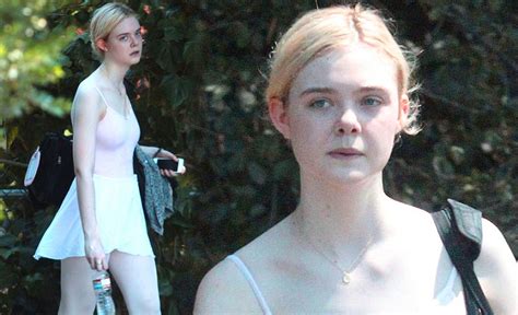 Prima Ballerina Elle Fanning Looks Like A Natural Beauty As She Steps Out Make Up Free In La