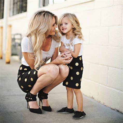 Hot Sale Tshirt Pants Mom And Daughter Sets Dots Clothes Mom Daughter