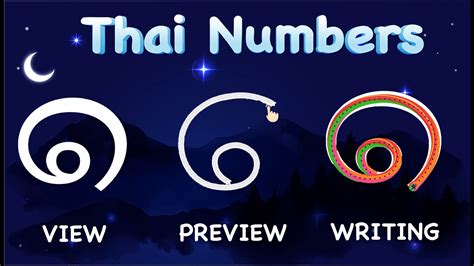 Thai Numbers Learning Thai Numbers Reading And Writing Practice With