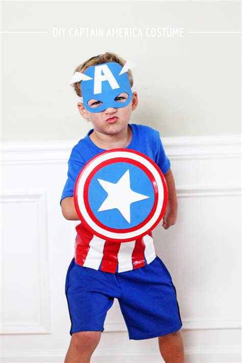 Diy Captain America Costume With Pb Kids In Honor Of Design