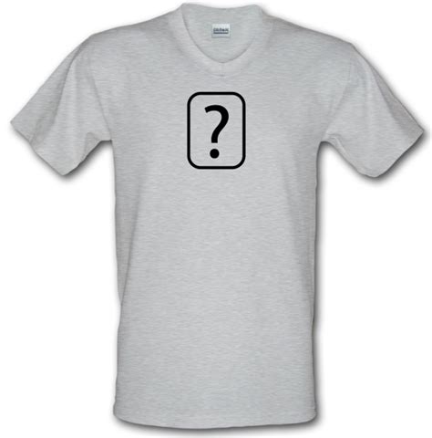 Question Mark V Neck T Shirt By Chargrilled