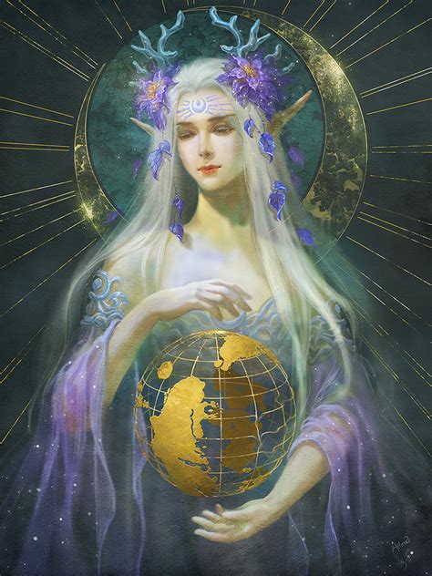 Moon Goddess Elune By Athena Erocith On Deviantart