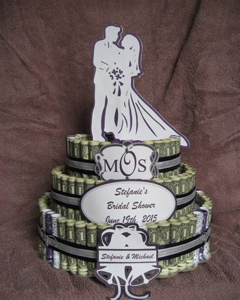 If you really believe a personal gift should be given, you may want to consider you may hesitate to give money as a wedding gift because you do not know how much is appropriate. Check out MONEY CAKE "Bridal Shower Gift" A Fun Unquie Way ...