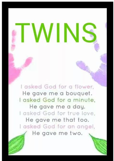 Twins Poem Twin Quotes Twin Mom Quotes Cute Twins