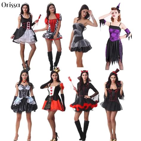 Cheapest Price Halloween Costume Ladies Fancy Dress Gothic Burlesque Vamp Vampiress Costume