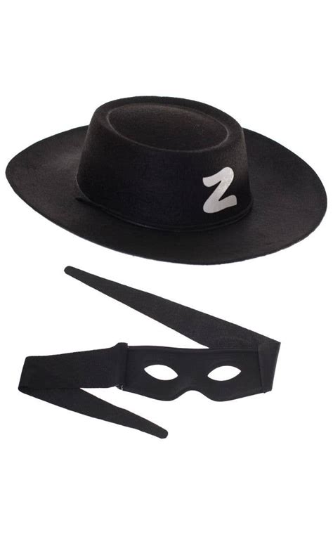 Zorro Hat And Mask Set For Boys Kids Zorro Costume Accessory Kit