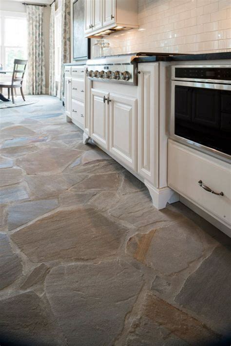 Natural Stone Flooring Adorning Delightful Kitchens Textures Elsesun