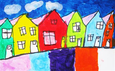 Today, we learn to draw a house! How to Draw Houses and Paint them With Kwik Stix: Painting ...