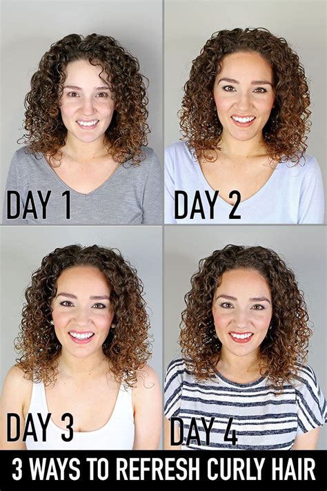 Video 3 Ways To Refresh Curly Hair Full Week Of Refreshing Gena