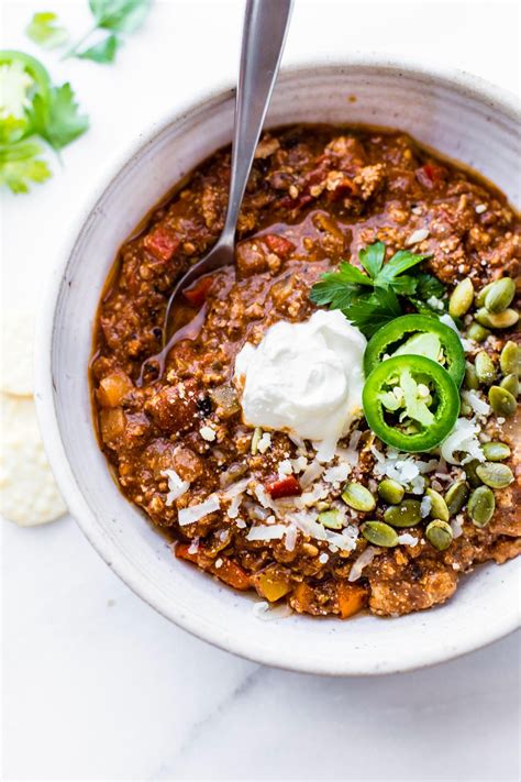 A Turkey Chili With A Mexican Flare Quick Sweet Potato Mole Turkey