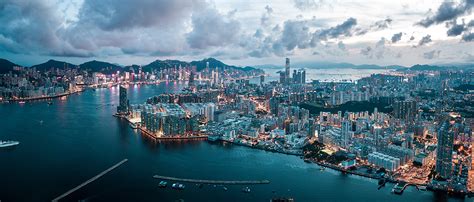 Photos An Aerial View Of Hong Kongs Victoria Harbour And Kowloon Bay
