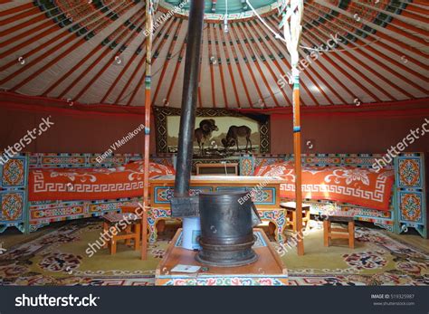 Mongolia Mongolian Yurt Inside Stock Photo 519325987 Shutterstock