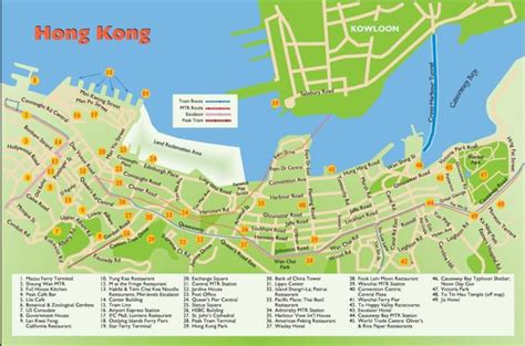 Hong Kong Travel Maps 2012 2013 Free Printable Hk And Kowloon Tourist