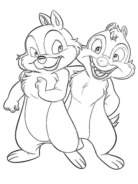 Chip And Dale Free Coloring Pages Coloring Pages