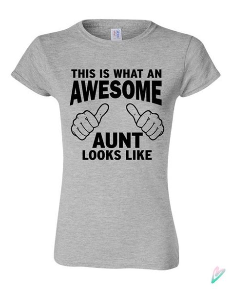 Funny This Is What An Awesome Aunt Looks Like T Shirt Tshirt