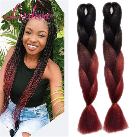 So even if you have a sensitive scalp, you can still wear the braid of your dreams. wholesale Burgundy Ombre African Box Hair Braiding ...