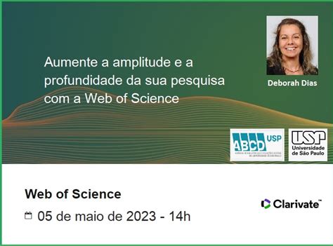 05 05 14h webinar base de dados web of science abcd agência de bibliotecas e coleções