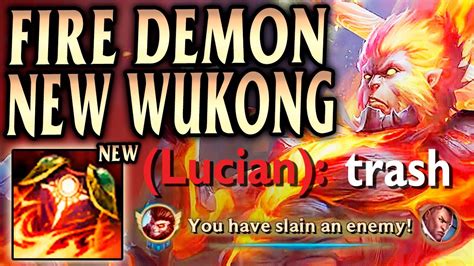 New Sunfire Cape Fire Demon Reworked Wukong Top League Of Legends