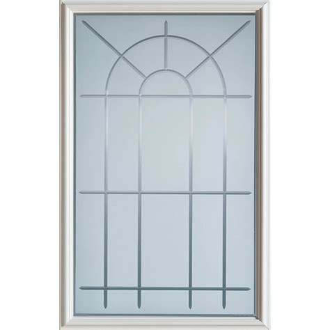 stanley doors 23 inch x 37 inch chablis 1 2 lite decorative glass