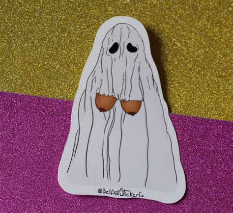 boo bies ghost boobs vinyl sticker halloween 2020 etsy