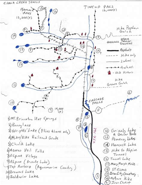 Hand Drawn Map Of Surrounding Area Bunny Lane Cabins