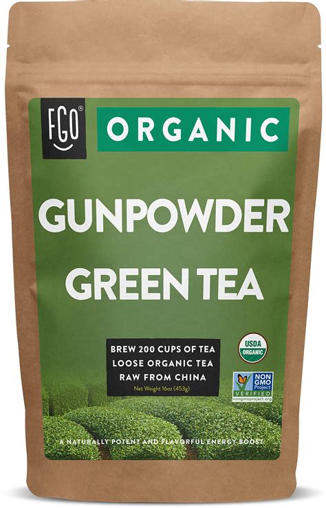 Buy Powder Green Loose Leaf Tea Resealable Kraft Bag 16oz453g Online