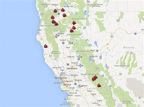 California Oregon Fire Map Printable Maps