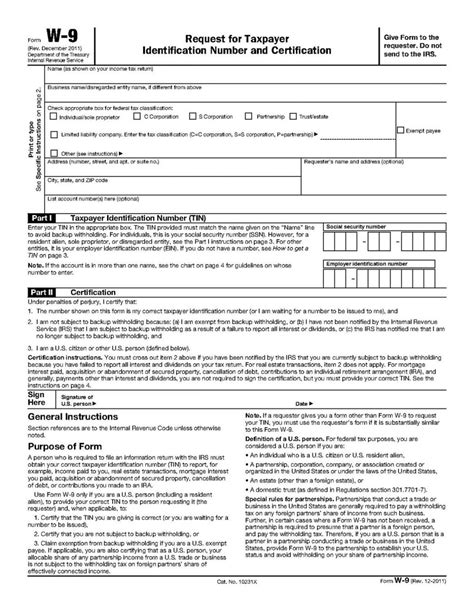 Irs Form W 9 Printable Printable W9 Form 2023 Updated Version