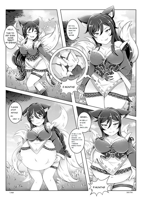 Rule 34 Ahri Animal Ears Belly Button Big Breasts Black And White
