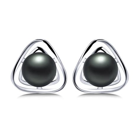Buy 2017 Personalize New Fashion Black Pearl Stud