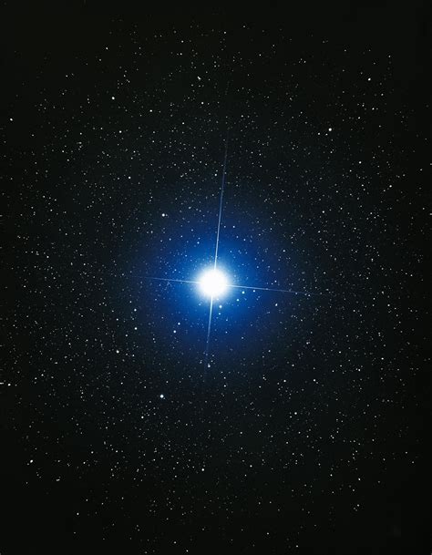 Acercar Las Estrellas Sirio La Estrella Más Brillante Del Cielo Nocturno