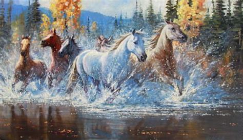Horses Running Wild Just Moseying Along Originals Available