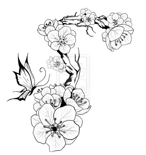 Https://tommynaija.com/tattoo/cherry Blossom Tattoo Designs Outline