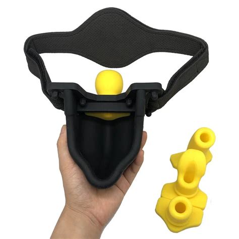 silicone piss urinal mouth gag bondage head harness belt with 4pcs gag ball slave bdsm sex toys