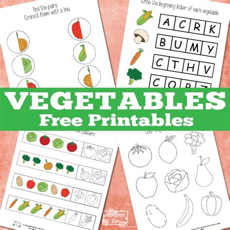 Learning with vegetables - itsybitsyfun.com