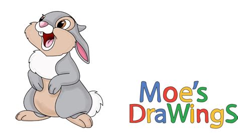 Your kids can have hours of fun with these free disney colouring books and thumper colour in sheets. Bambi Thumper How to draw and coloring fun new Hd video for kids - YouTube