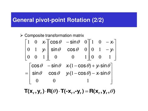 Ppt Two Dimensional Geometric Transformations Ch5 참조 Powerpoint