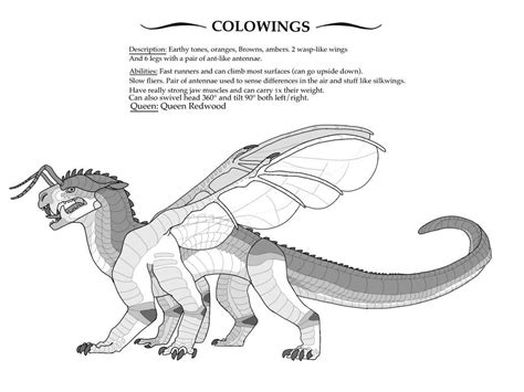 Colowings Fantribe By Thundernova889 On Deviantart Wings Of Fire