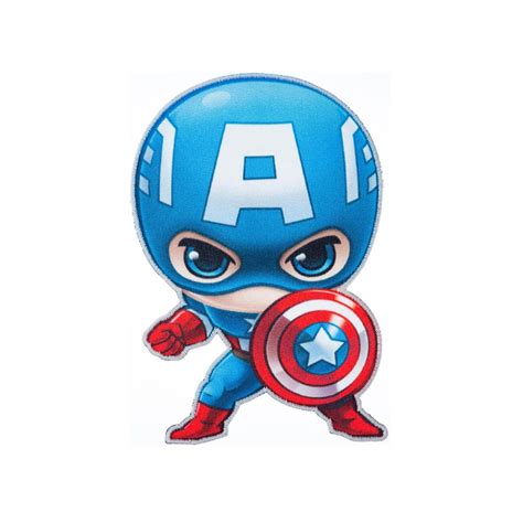 Captain America Iron On Applique Genuine Marvel Iron On Patch Captain