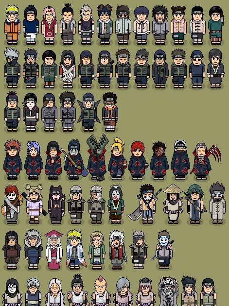 Naruto Project Personagens Naruto Virtual P