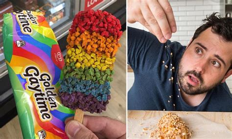 man creates rainbow golden gaytime for sydney mardi gras daily mail online