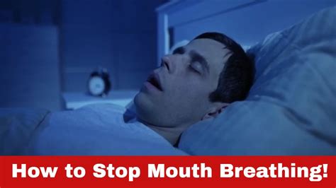how to stop mouth breathing in 3 simple steps youtube