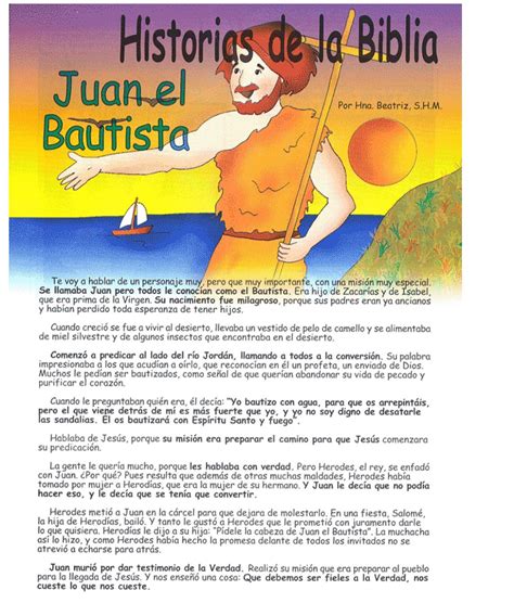 Materiales De ReligiÓn CatÓlica Juan El Bautista