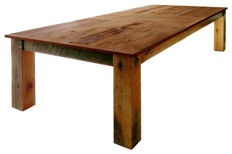 Rustic Dining Table Reclaimed Barwood Rustic Outdoor