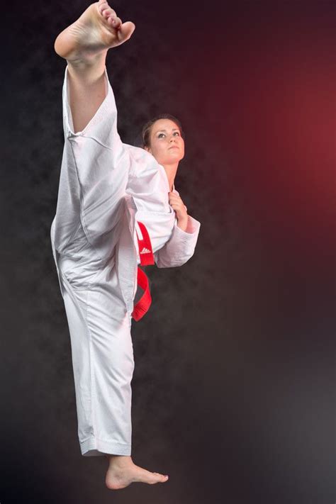 Karate Girl Face Kick
