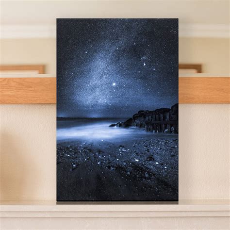Midnight Blue Milky Way Canvas Print By Chad Powell Photography