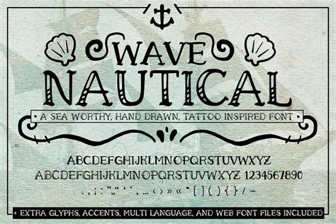 20 Best Nautical Fonts Sea Fonts Nautical Script Fonts More 2021