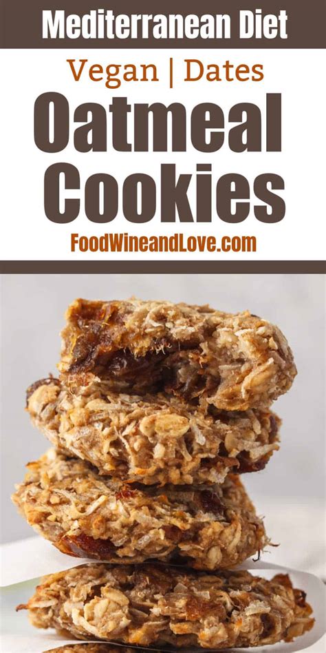 • enough milk or cream with cereals to moisten; Vegan Oatmeal Date Cookies - Food Wine and Love